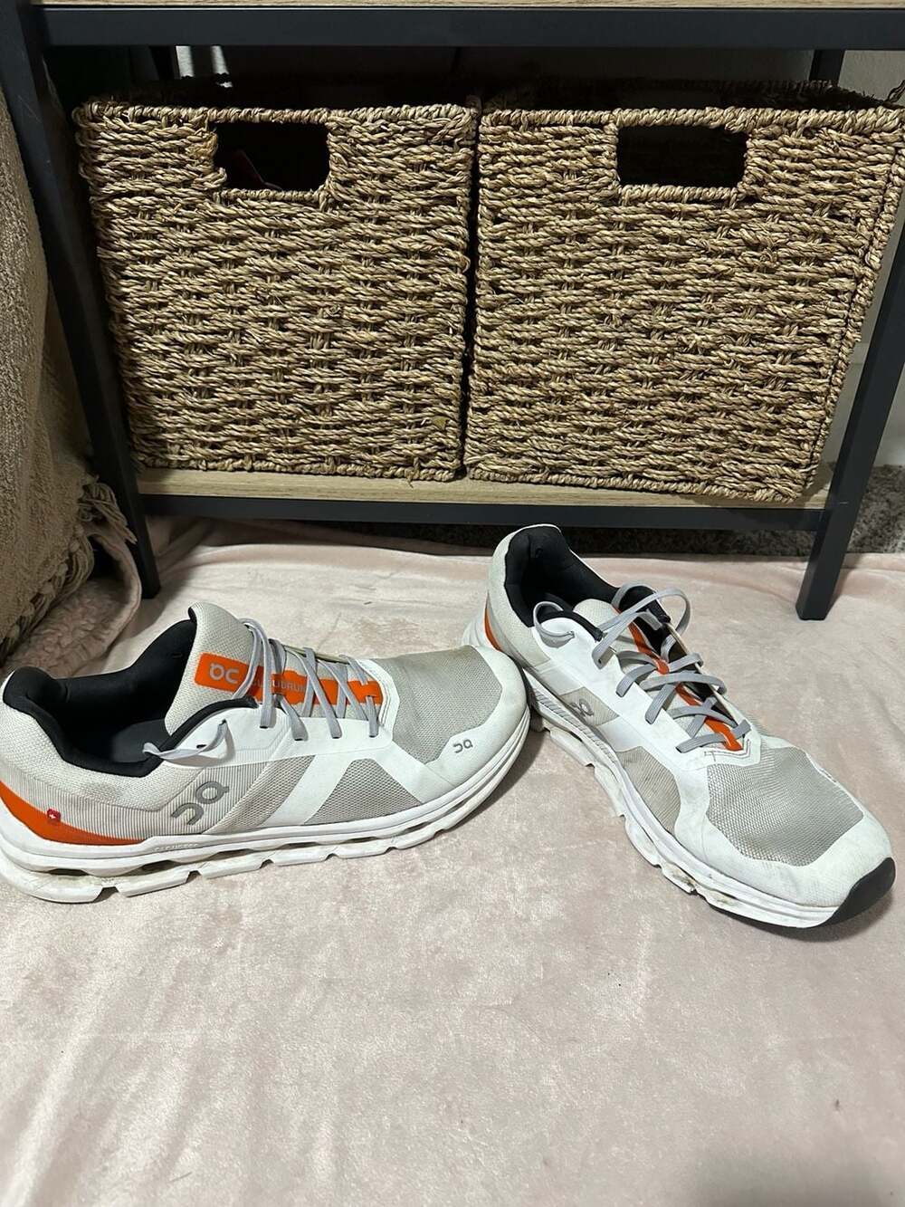 ON Cloudrunner Running Shoes Undyed White Flame Men’s Size 13